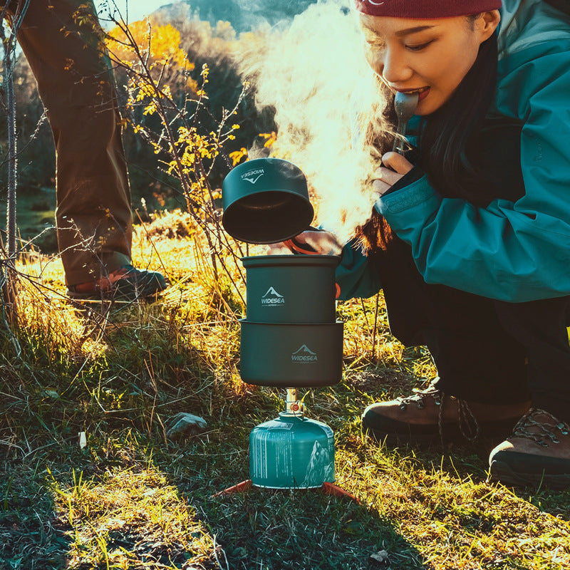 Experience the Great Outdoors with the Widesea Heat-Collecting Camping Cookware Set